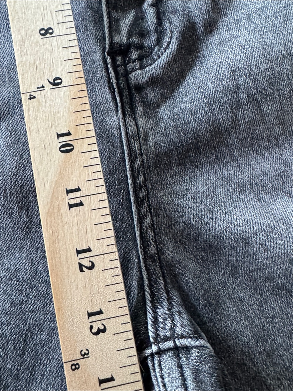 RIsen Distressed High-Waist Grey Women’s Jeans Sz 1xl - Picture 9 of 12